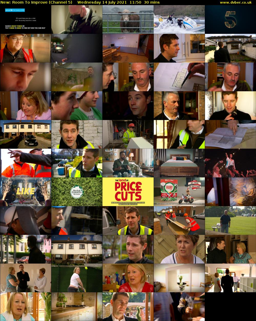 Room To Improve (Channel 5) Wednesday 14 July 2021 11:50 - 12:20
