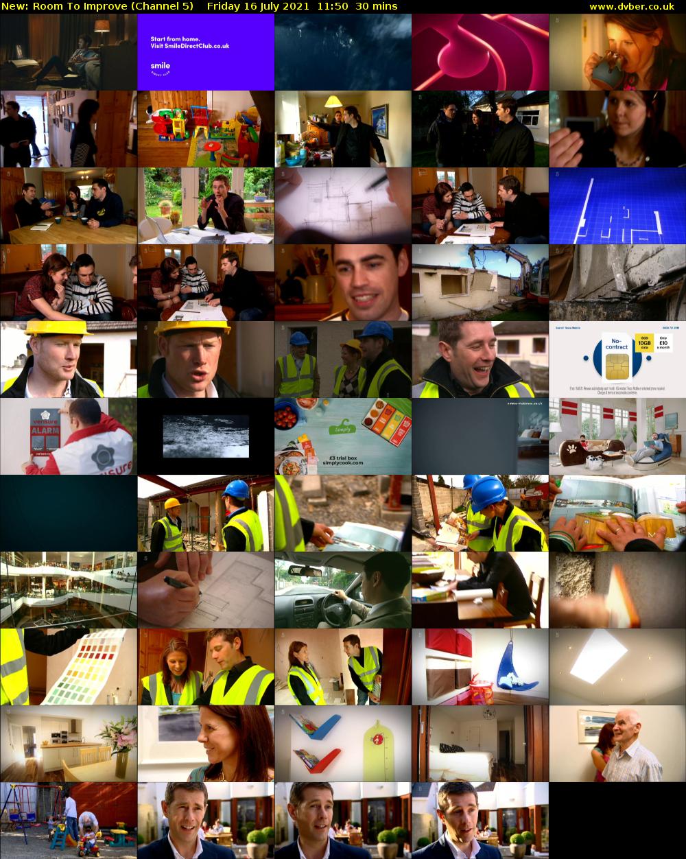 Room To Improve (Channel 5) Friday 16 July 2021 11:50 - 12:20