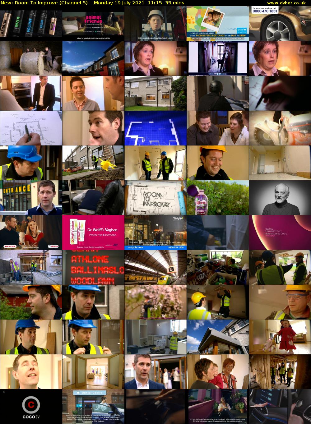 Room To Improve (Channel 5) Monday 19 July 2021 11:15 - 11:50