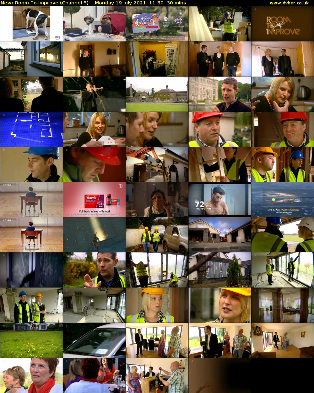 Room To Improve (Channel 5) Monday 19 July 2021 11:50 - 12:20