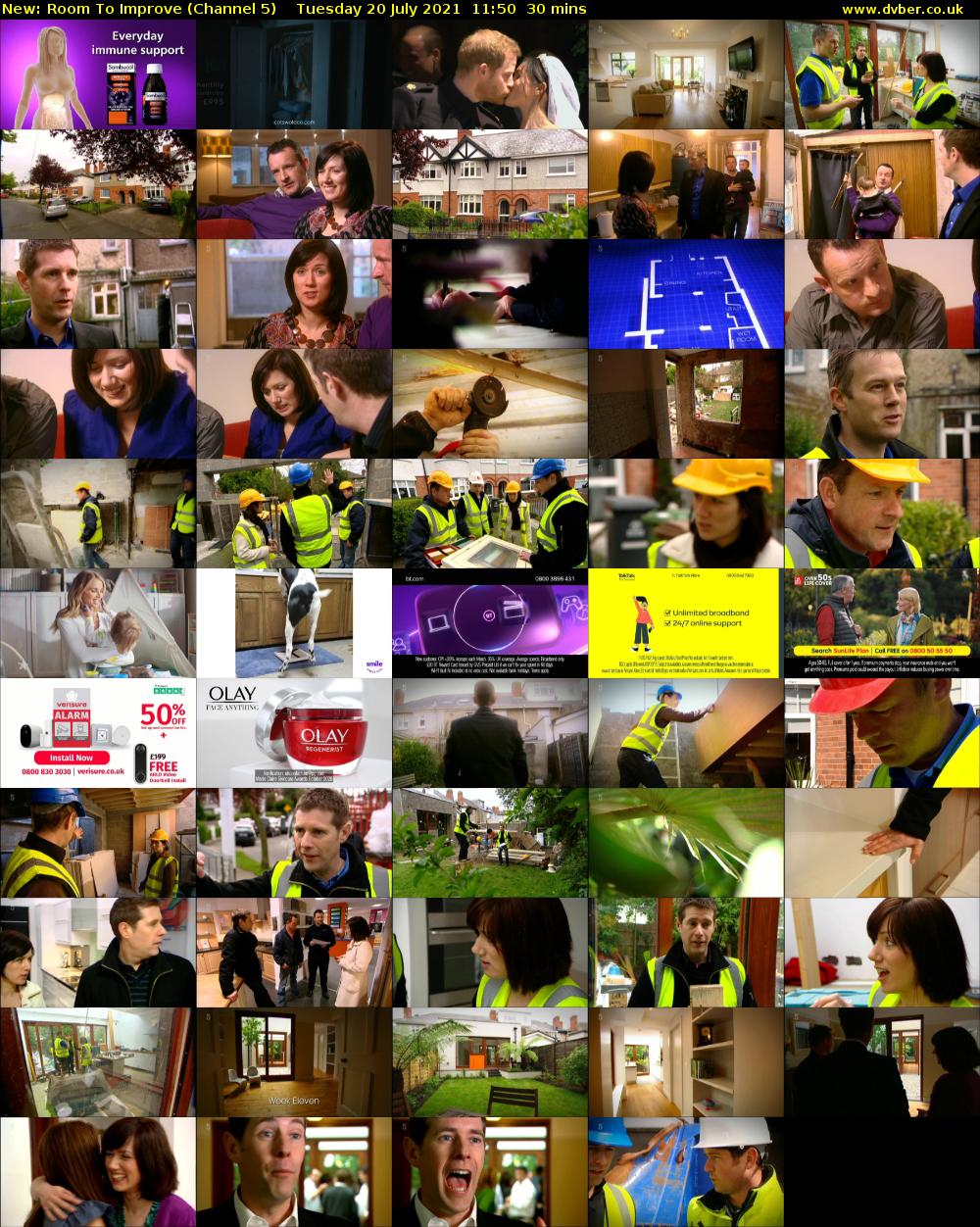 Room To Improve (Channel 5) Tuesday 20 July 2021 11:50 - 12:20