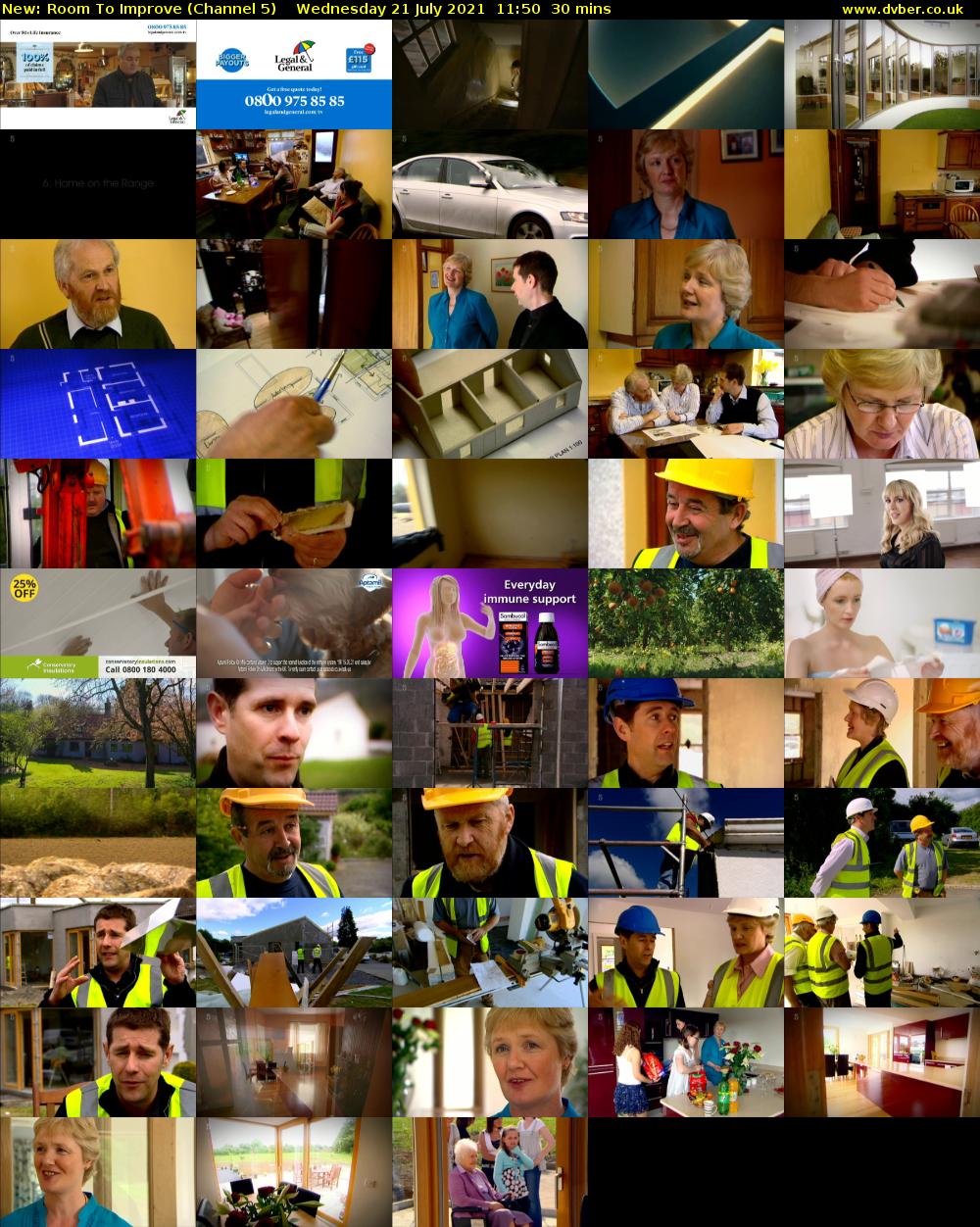 Room To Improve (Channel 5) Wednesday 21 July 2021 11:50 - 12:20