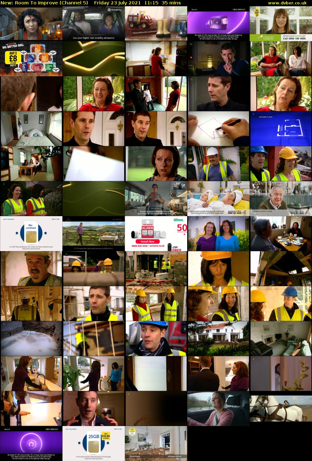 Room To Improve (Channel 5) Friday 23 July 2021 11:15 - 11:50