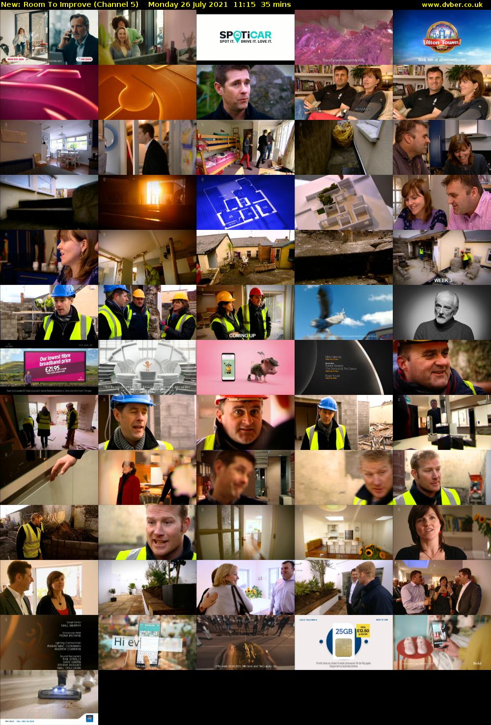 Room To Improve (Channel 5) Monday 26 July 2021 11:15 - 11:50