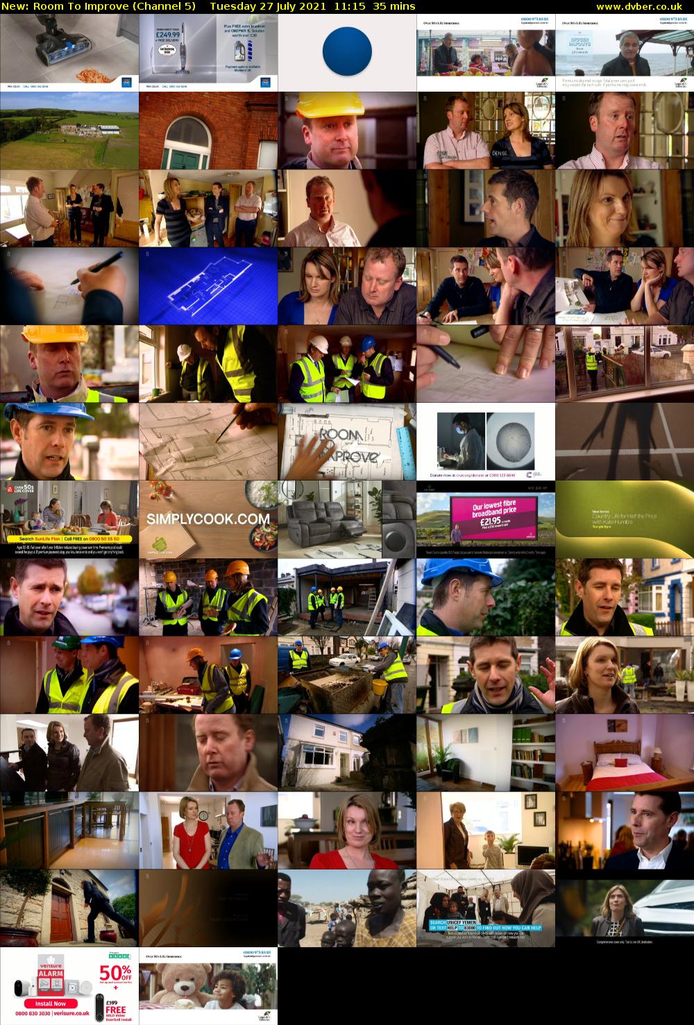 Room To Improve (Channel 5) Tuesday 27 July 2021 11:15 - 11:50