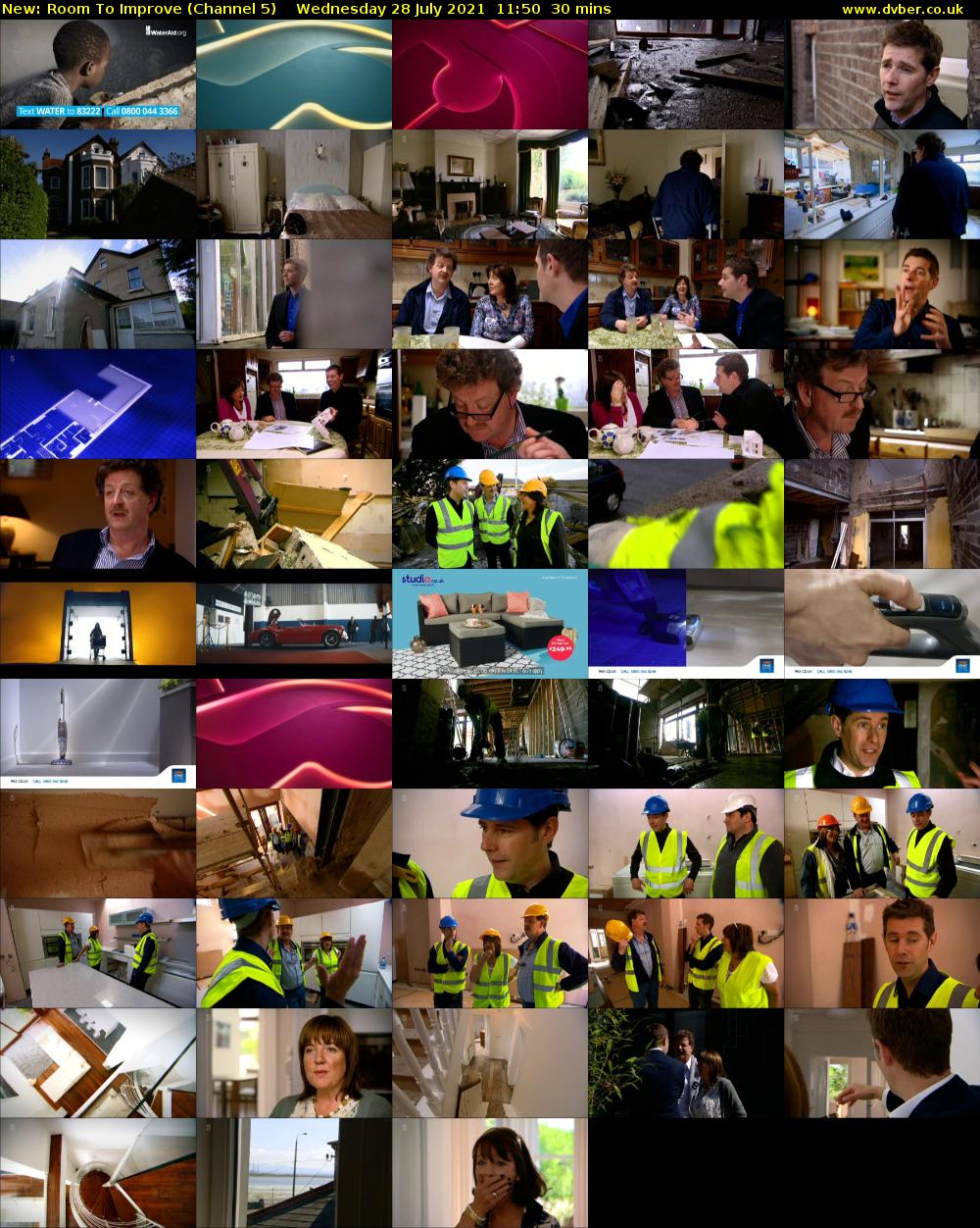 Room To Improve (Channel 5) Wednesday 28 July 2021 11:50 - 12:20
