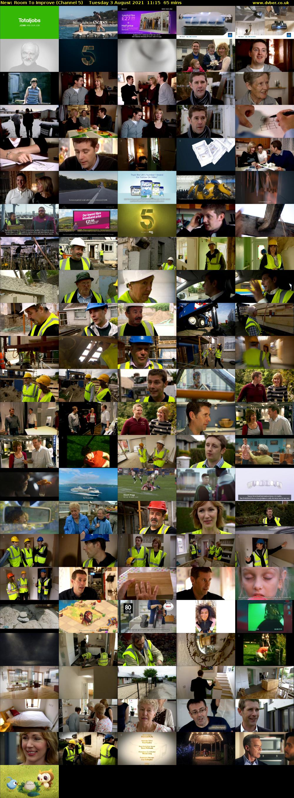 Room To Improve (Channel 5) Tuesday 3 August 2021 11:15 - 12:20