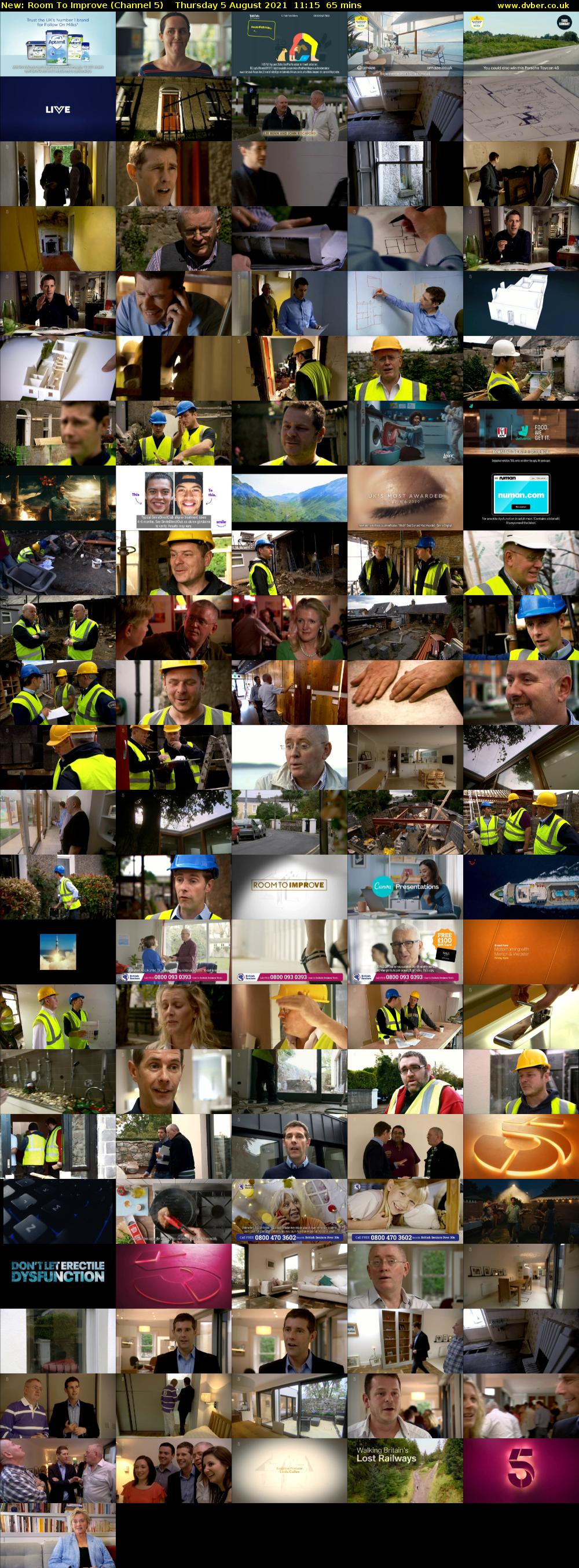 Room To Improve (Channel 5) Thursday 5 August 2021 11:15 - 12:20