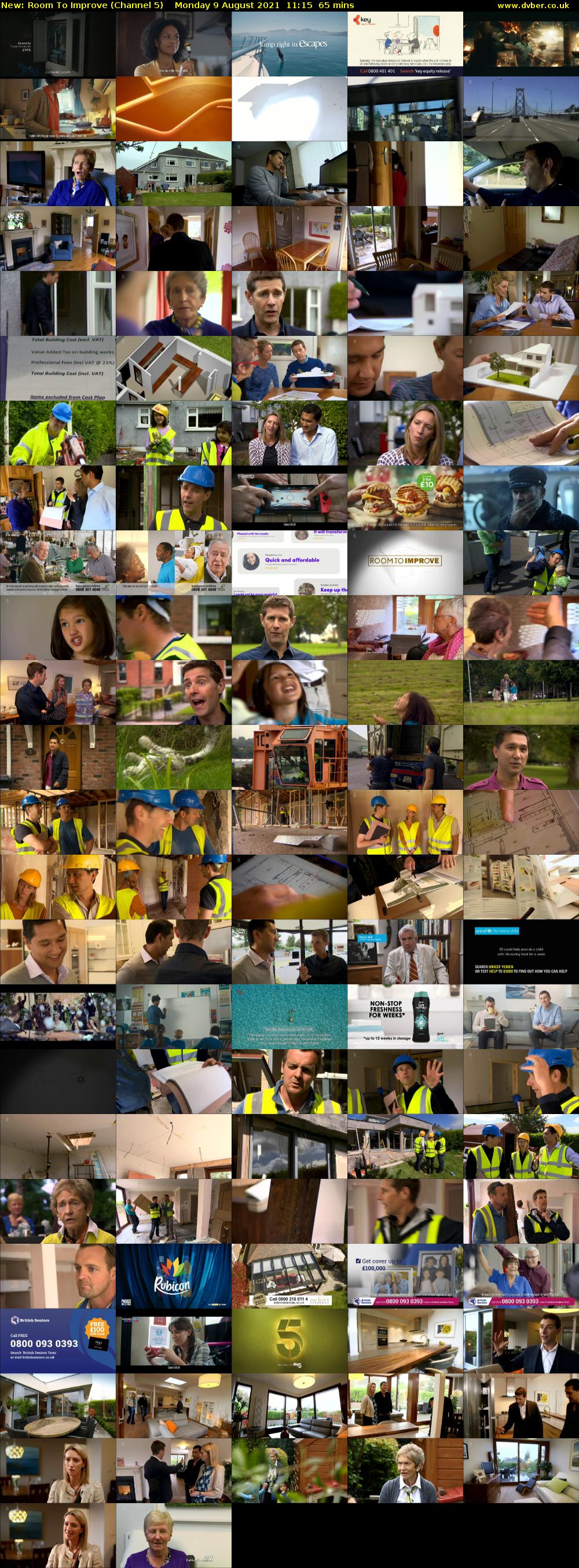 Room To Improve (Channel 5) Monday 9 August 2021 11:15 - 12:20