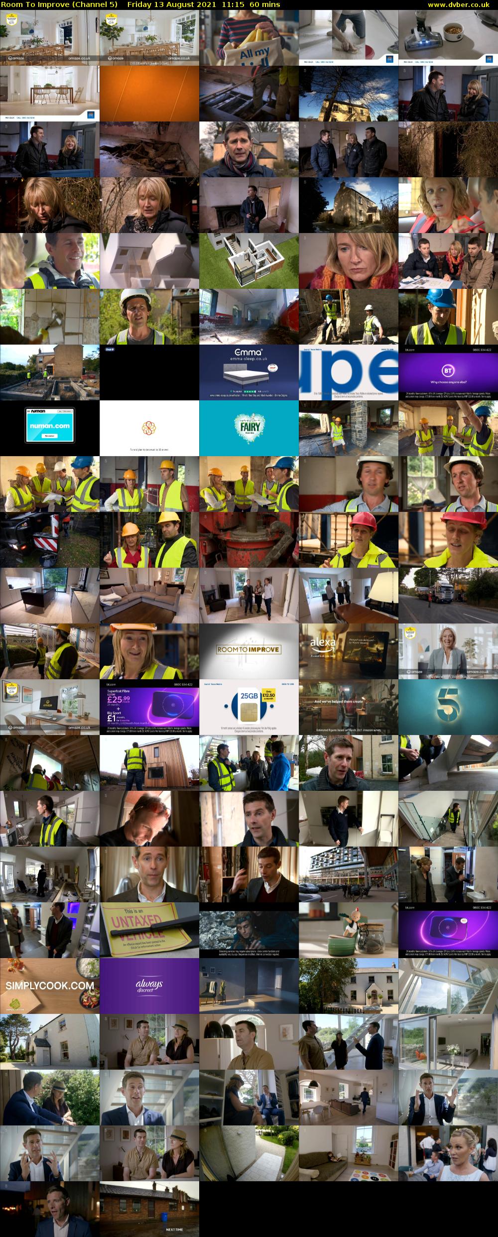 Room To Improve (Channel 5) Friday 13 August 2021 11:15 - 12:15