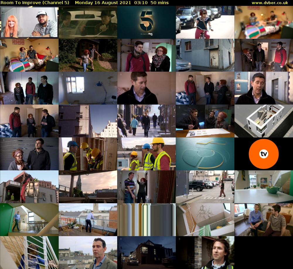 Room To Improve (Channel 5) Monday 16 August 2021 03:10 - 04:00