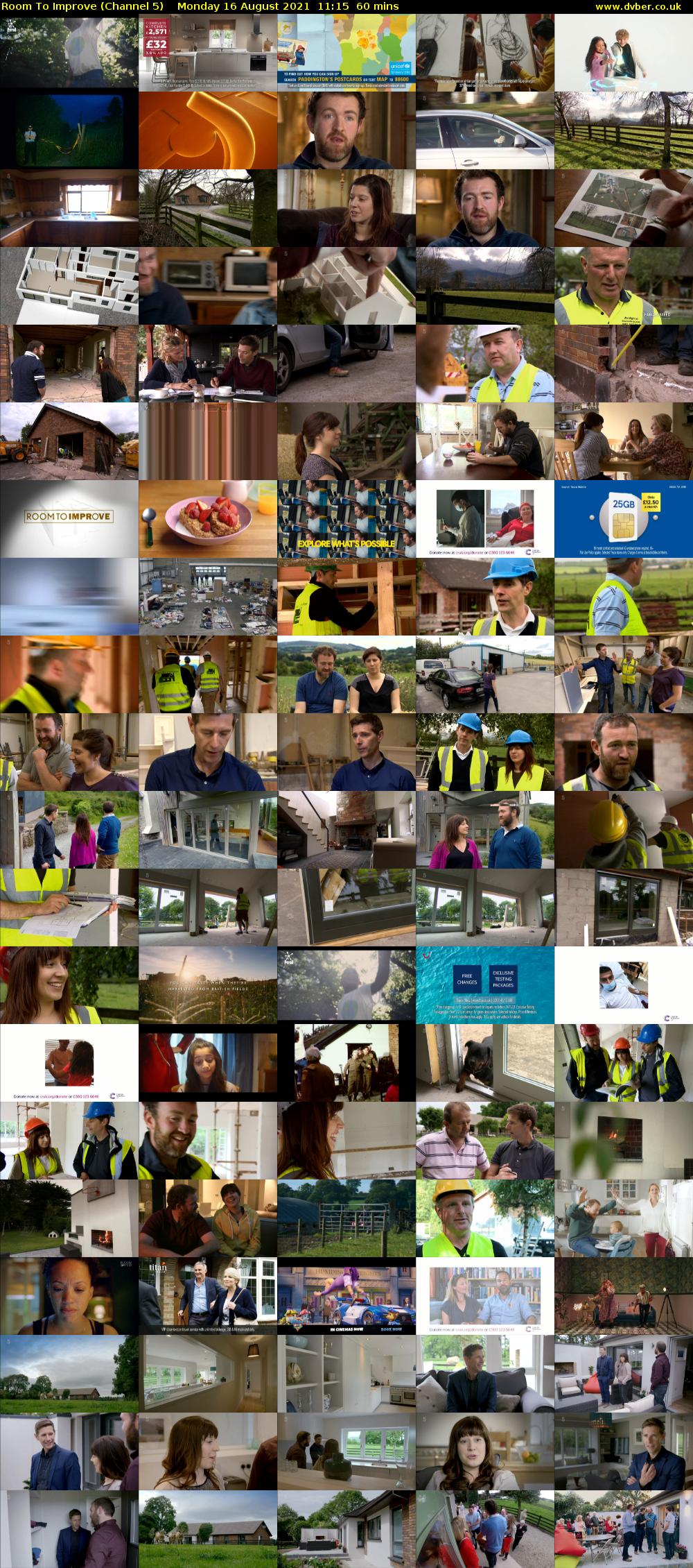 Room To Improve (Channel 5) Monday 16 August 2021 11:15 - 12:15
