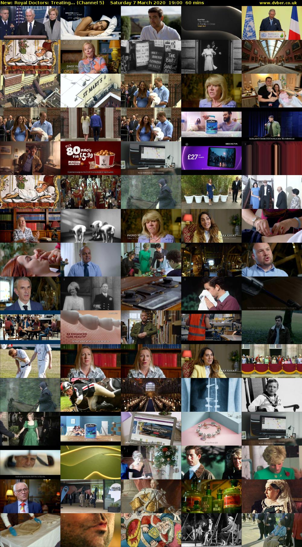 Royal Doctors: Treating... (Channel 5) Saturday 7 March 2020 19:00 - 20:00