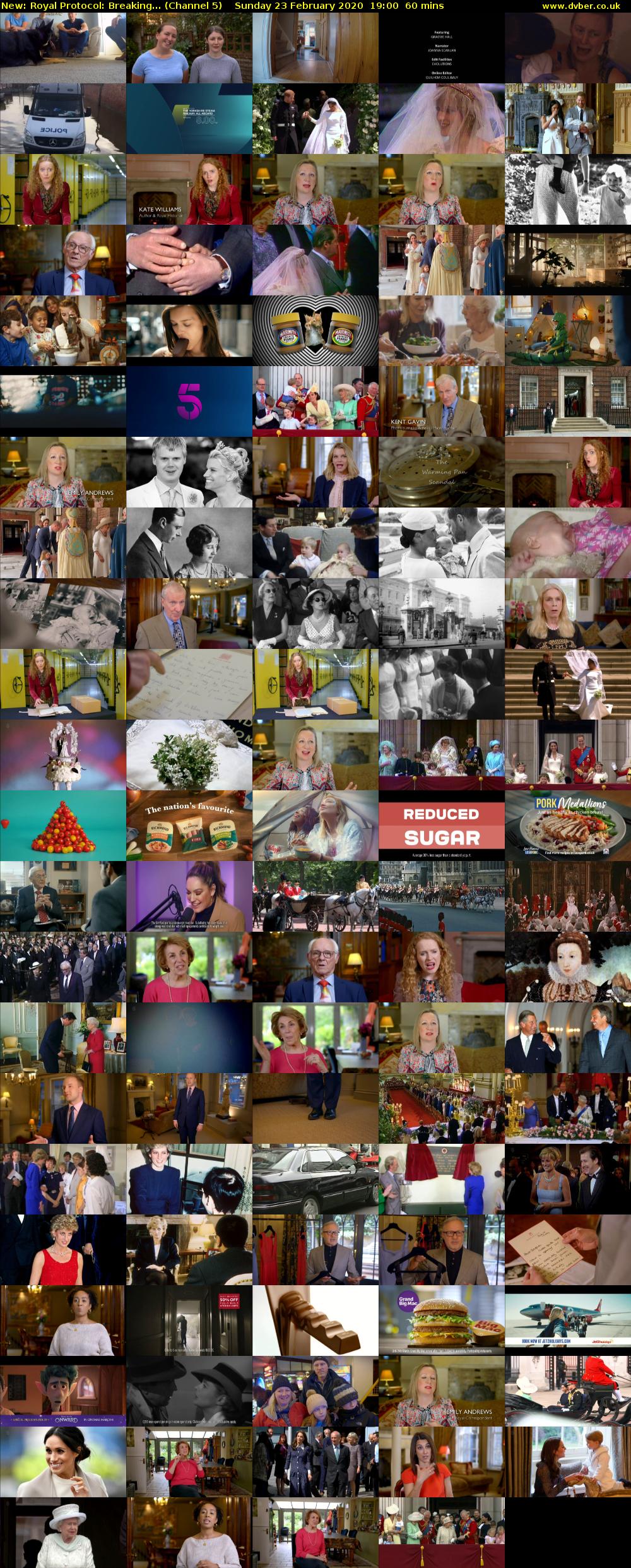 Royal Protocol: Breaking... (Channel 5) Sunday 23 February 2020 19:00 - 20:00