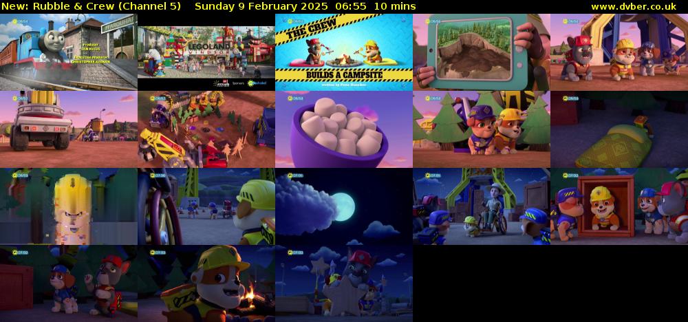Rubble & Crew (Channel 5) Sunday 9 February 2025 06:55 - 07:05
