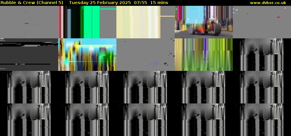 Rubble & Crew (Channel 5) Tuesday 25 February 2025 07:55 - 08:10