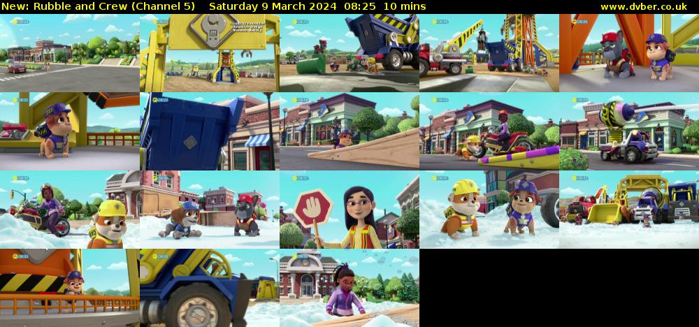 Rubble and Crew (Channel 5) Saturday 9 March 2024 08:25 - 08:35