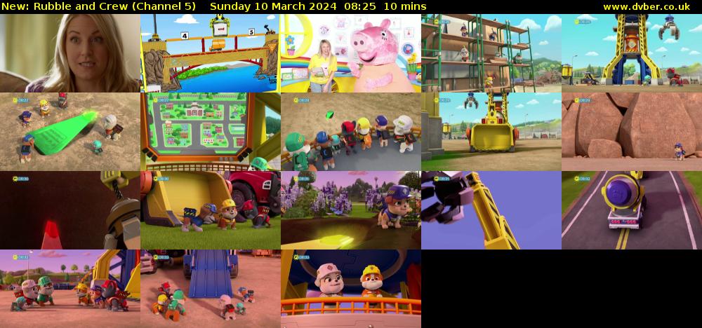 Rubble and Crew (Channel 5) Sunday 10 March 2024 08:25 - 08:35