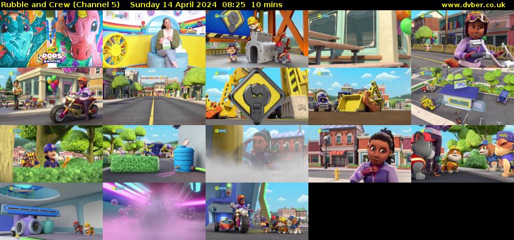 Rubble and Crew (Channel 5) Sunday 14 April 2024 08:25 - 08:35