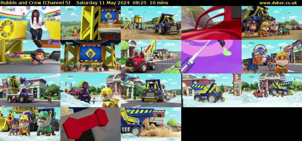 Rubble and Crew (Channel 5) Saturday 11 May 2024 08:25 - 08:35