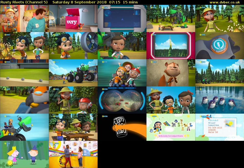 Rusty Rivets (Channel 5) Saturday 8 September 2018 07:15 - 07:30