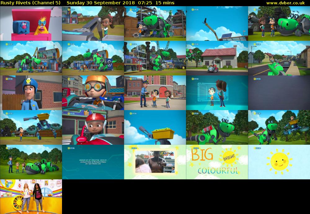 Rusty Rivets (Channel 5) Sunday 30 September 2018 07:25 - 07:40