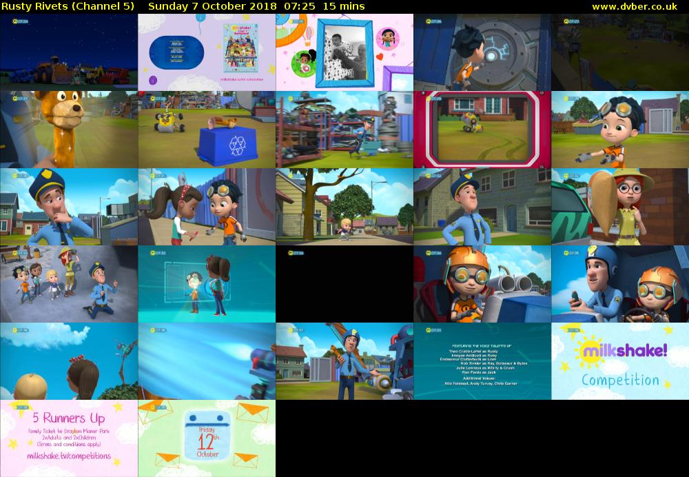 Rusty Rivets (Channel 5) Sunday 7 October 2018 07:25 - 07:40