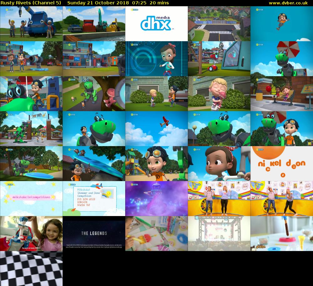 Rusty Rivets (Channel 5) Sunday 21 October 2018 07:25 - 07:45