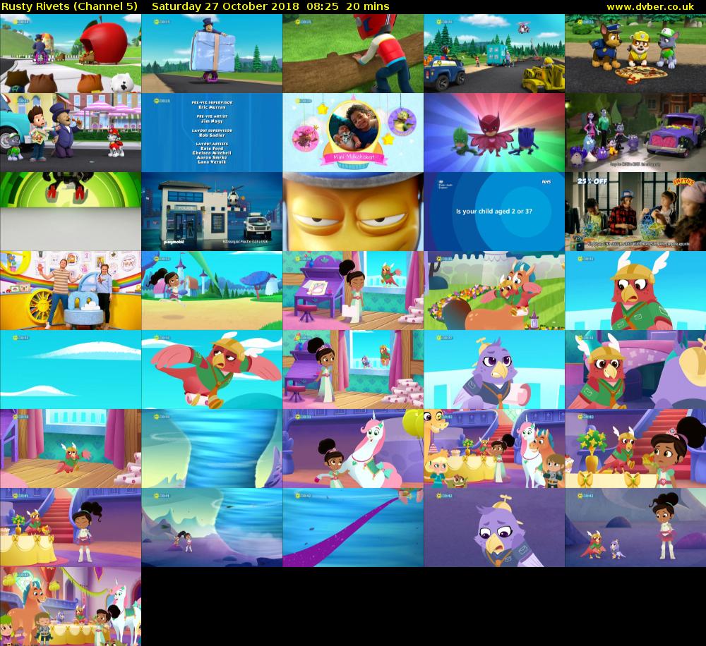 Rusty Rivets (Channel 5) Saturday 27 October 2018 08:25 - 08:45