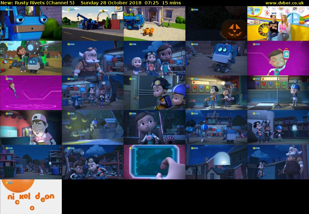 Rusty Rivets (Channel 5) Sunday 28 October 2018 07:25 - 07:40