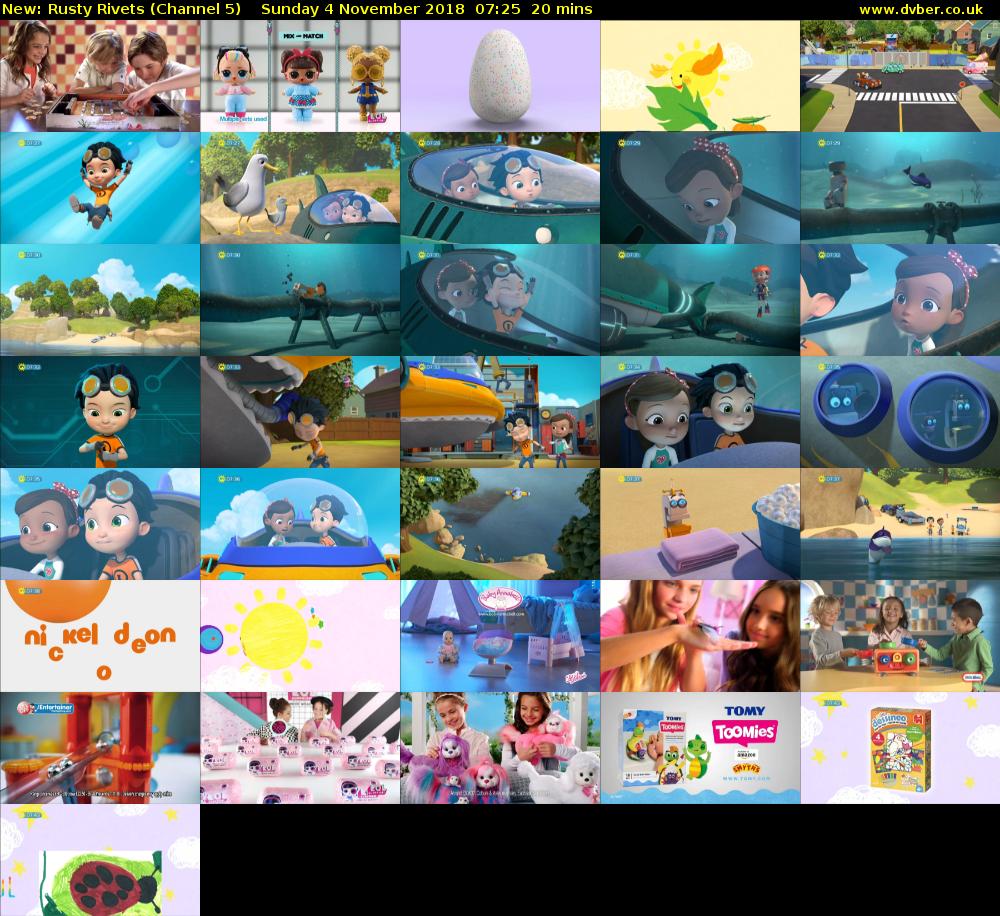Rusty Rivets (Channel 5) Sunday 4 November 2018 07:25 - 07:45