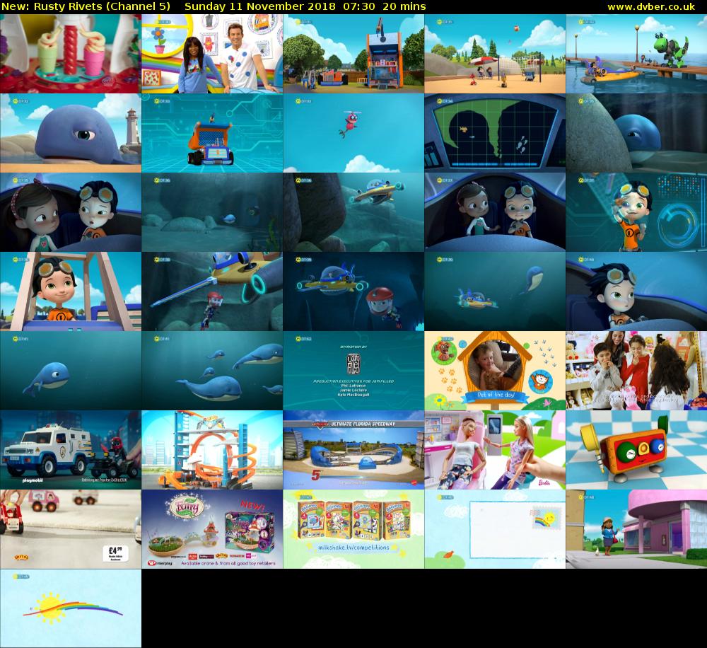 Rusty Rivets (Channel 5) Sunday 11 November 2018 07:30 - 07:50
