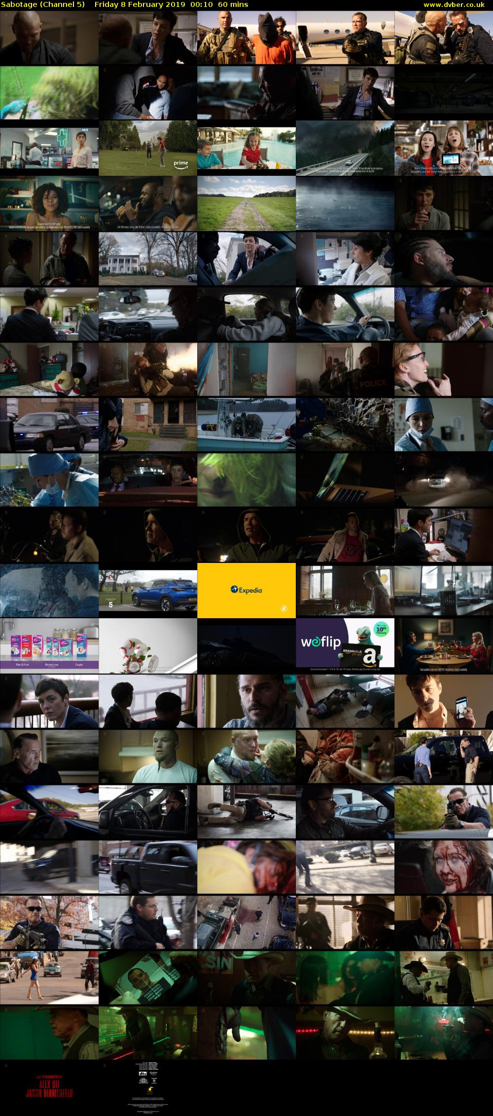 Sabotage (Channel 5) Friday 8 February 2019 00:10 - 01:10