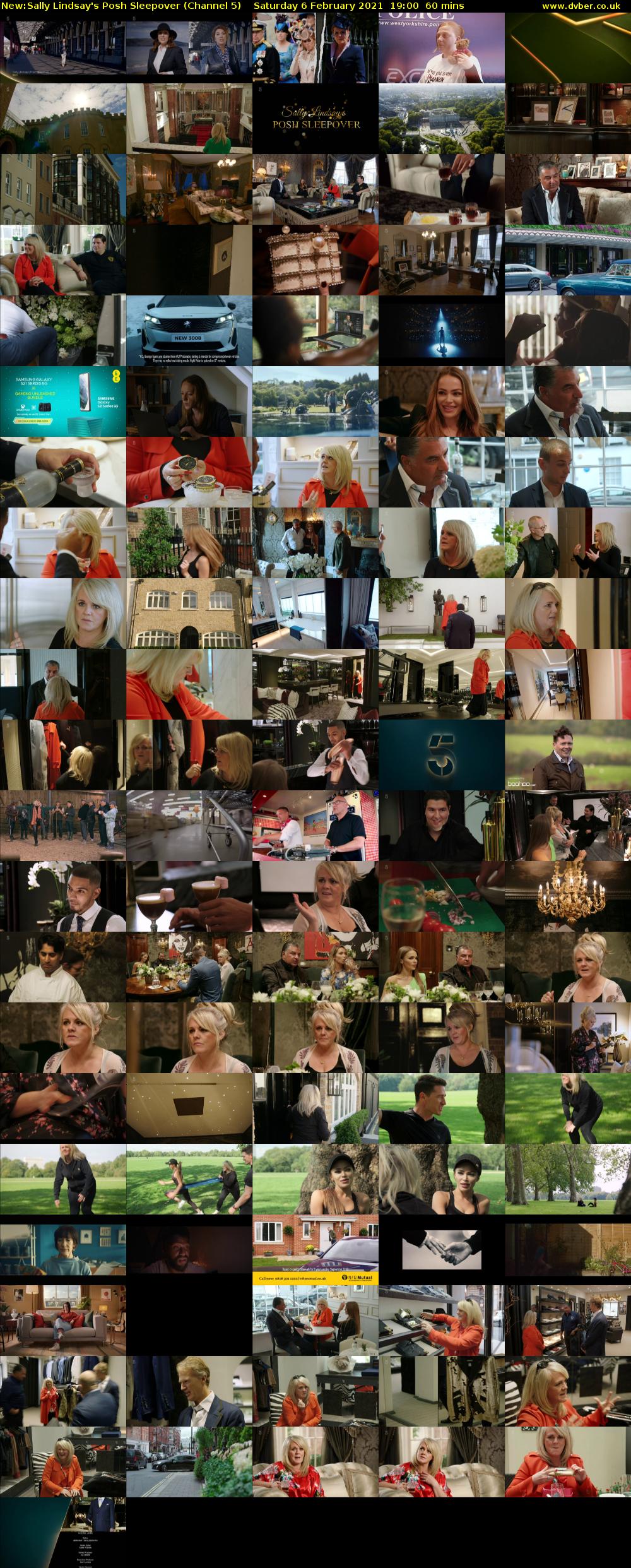 Sally Lindsay's Posh Sleepover (Channel 5) Saturday 6 February 2021 19:00 - 20:00