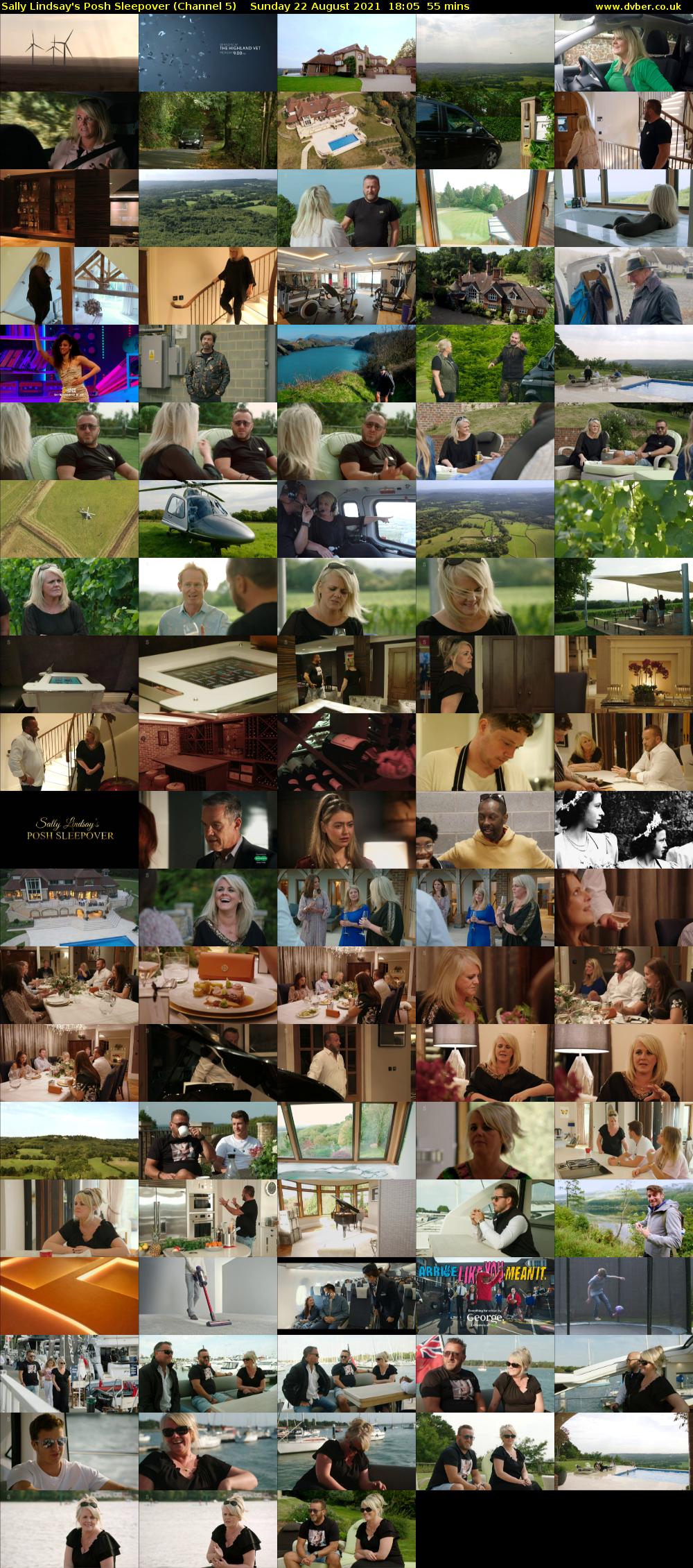 Sally Lindsay's Posh Sleepover (Channel 5) Sunday 22 August 2021 18:05 - 19:00