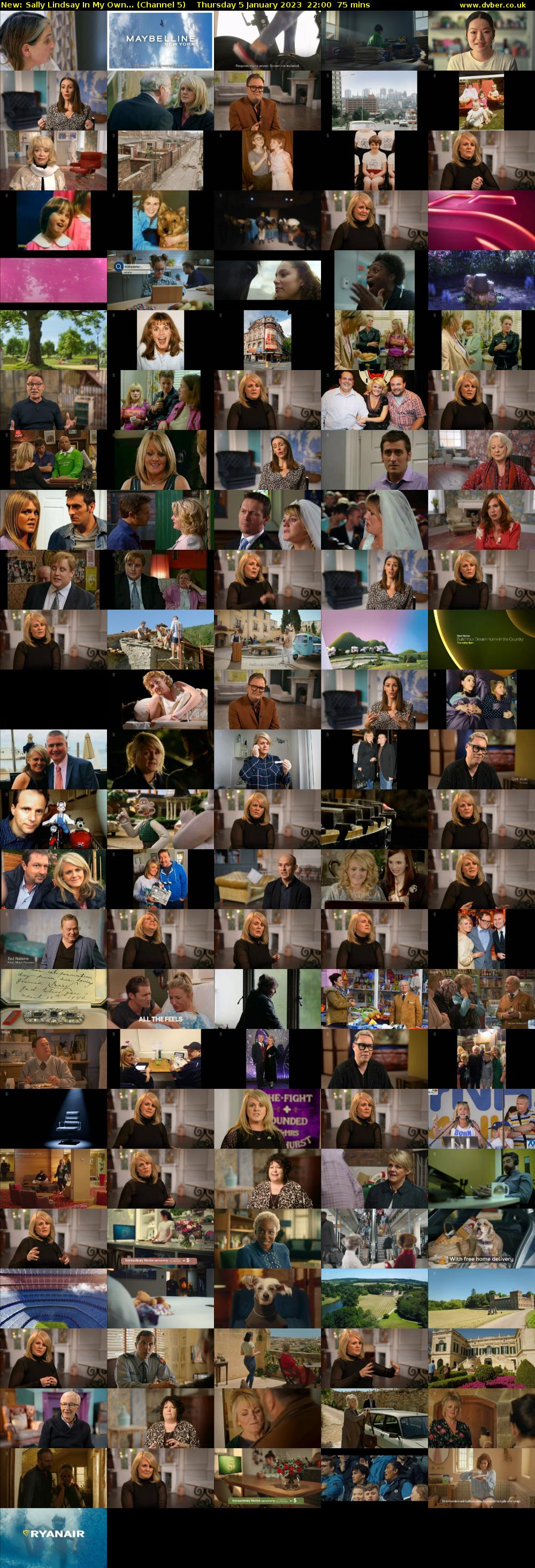 Sally Lindsay In My Own... (Channel 5) Thursday 5 January 2023 22:00 - 23:15