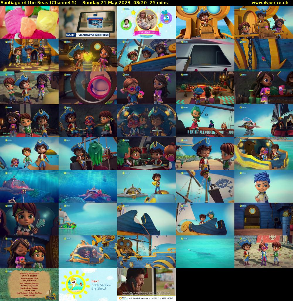 Santiago of the Seas (Channel 5) Sunday 21 May 2023 08:20 - 08:45