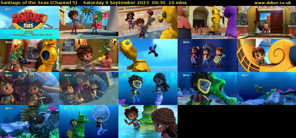 Santiago of the Seas (Channel 5) Saturday 9 September 2023 09:30 - 09:40