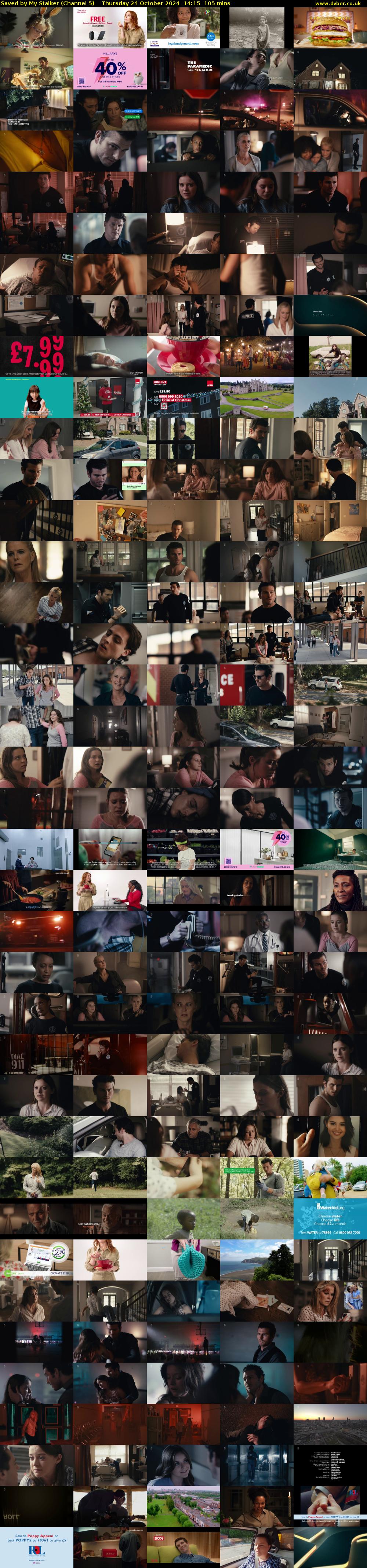 Saved By My Stalker (Channel 5) Thursday 24 October 2024 14:15 - 16:00