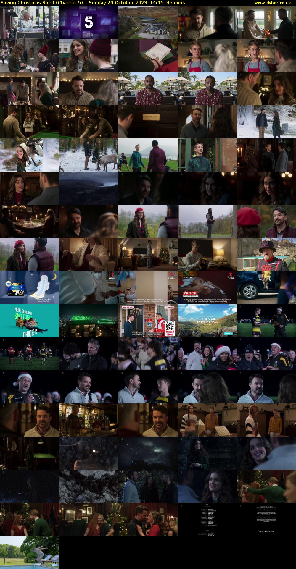 Saving Christmas Spirit (Channel 5) Sunday 29 October 2023 14:15 - 15:00