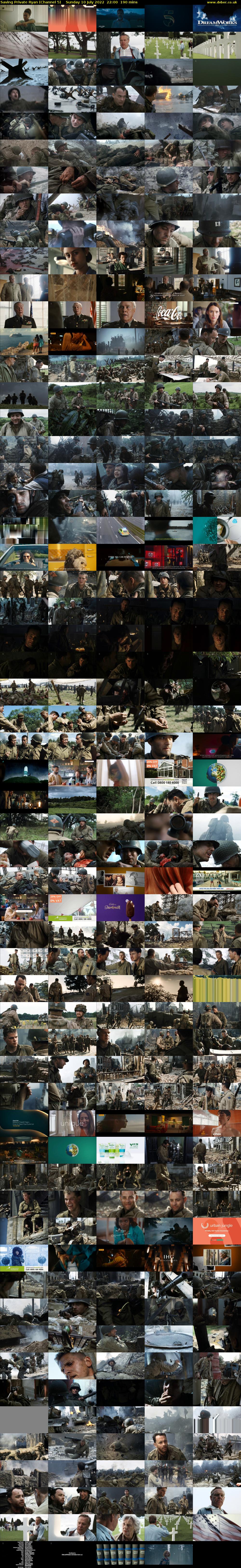Saving Private Ryan (Channel 5) Sunday 10 July 2022 22:00 - 01:10