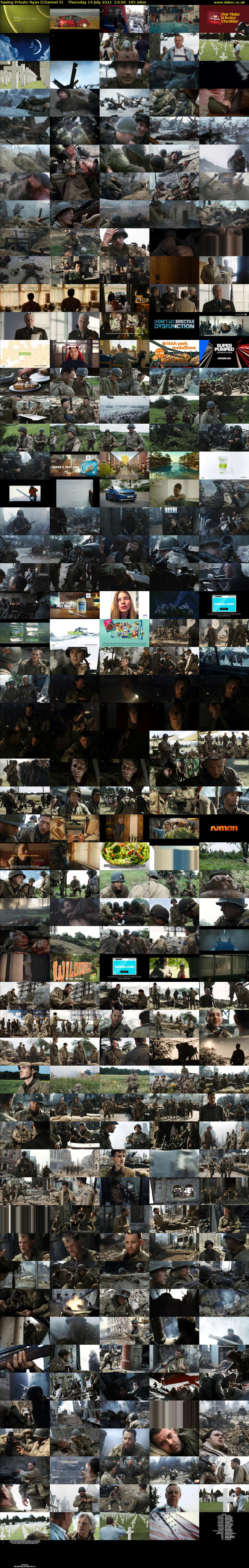 Saving Private Ryan (Channel 5) Thursday 14 July 2022 23:00 - 02:05