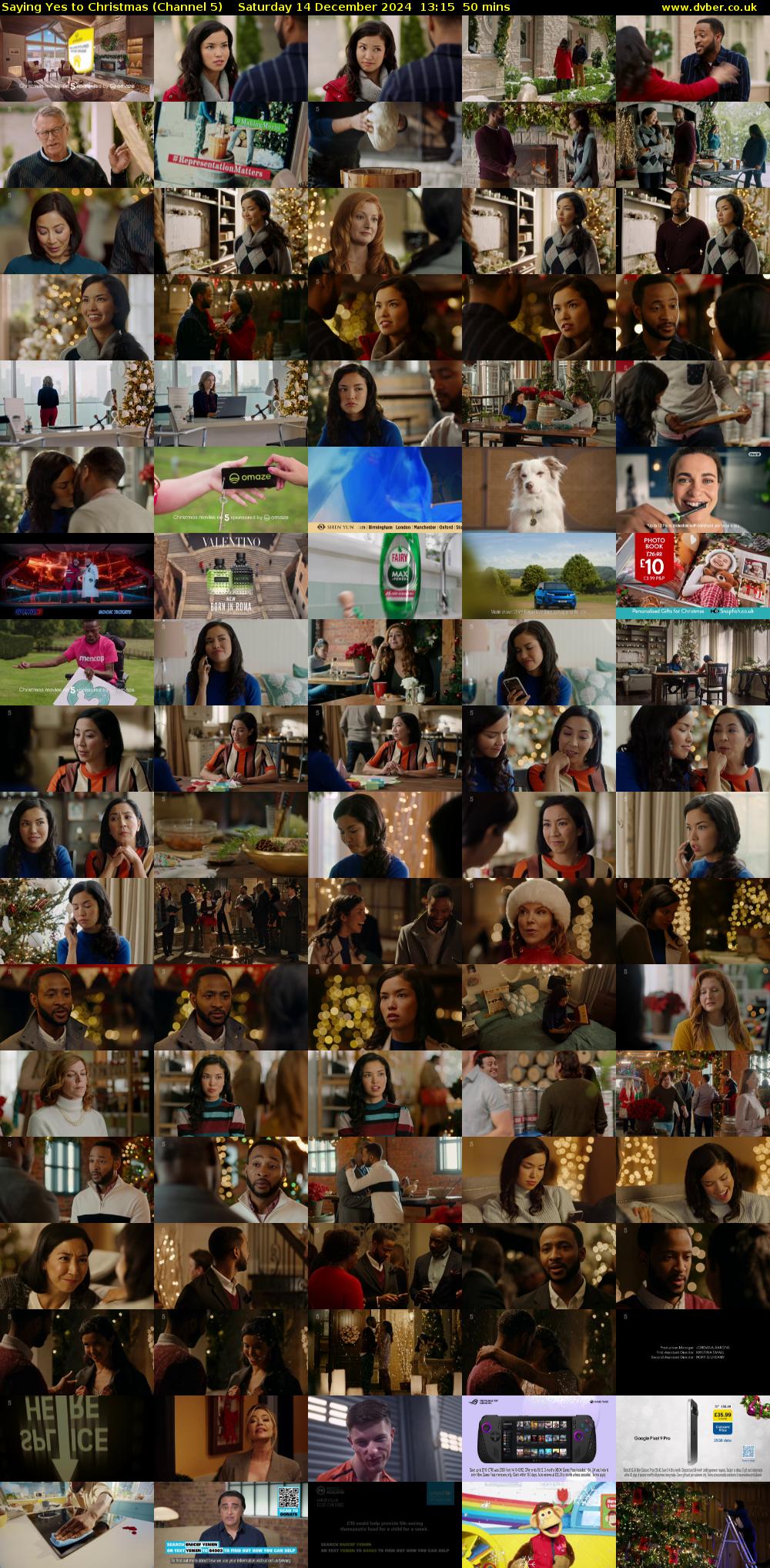 Saying Yes to Christmas (Channel 5) Saturday 14 December 2024 13:15 - 14:05