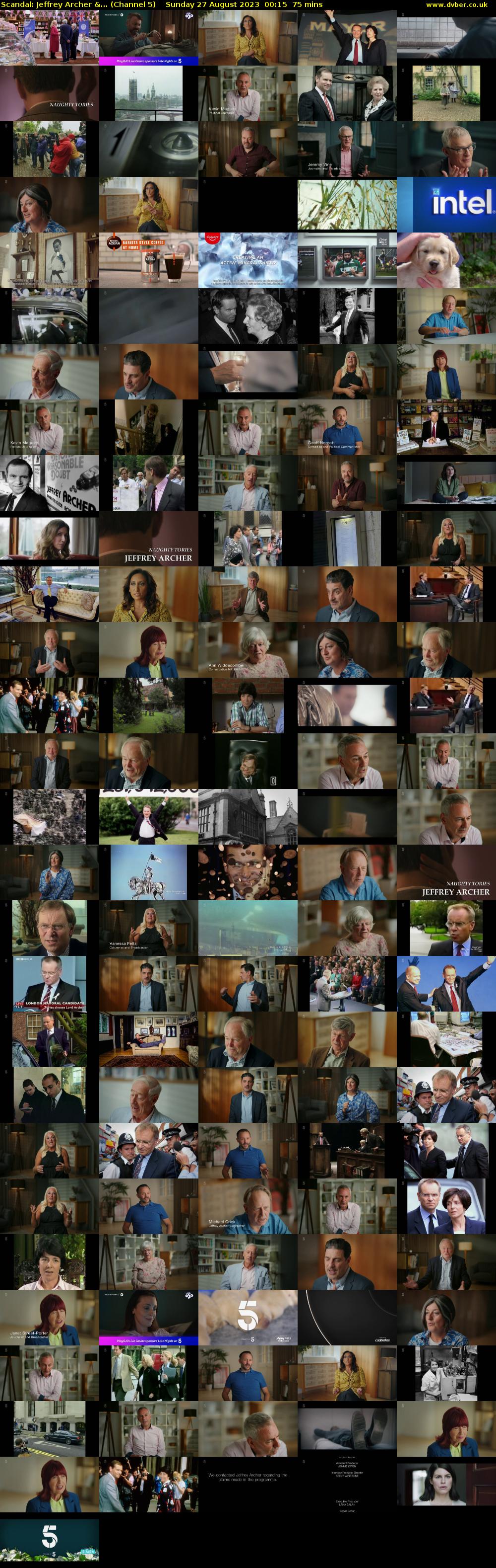 Scandal: Jeffrey Archer &... (Channel 5) Sunday 27 August 2023 00:15 - 01:30