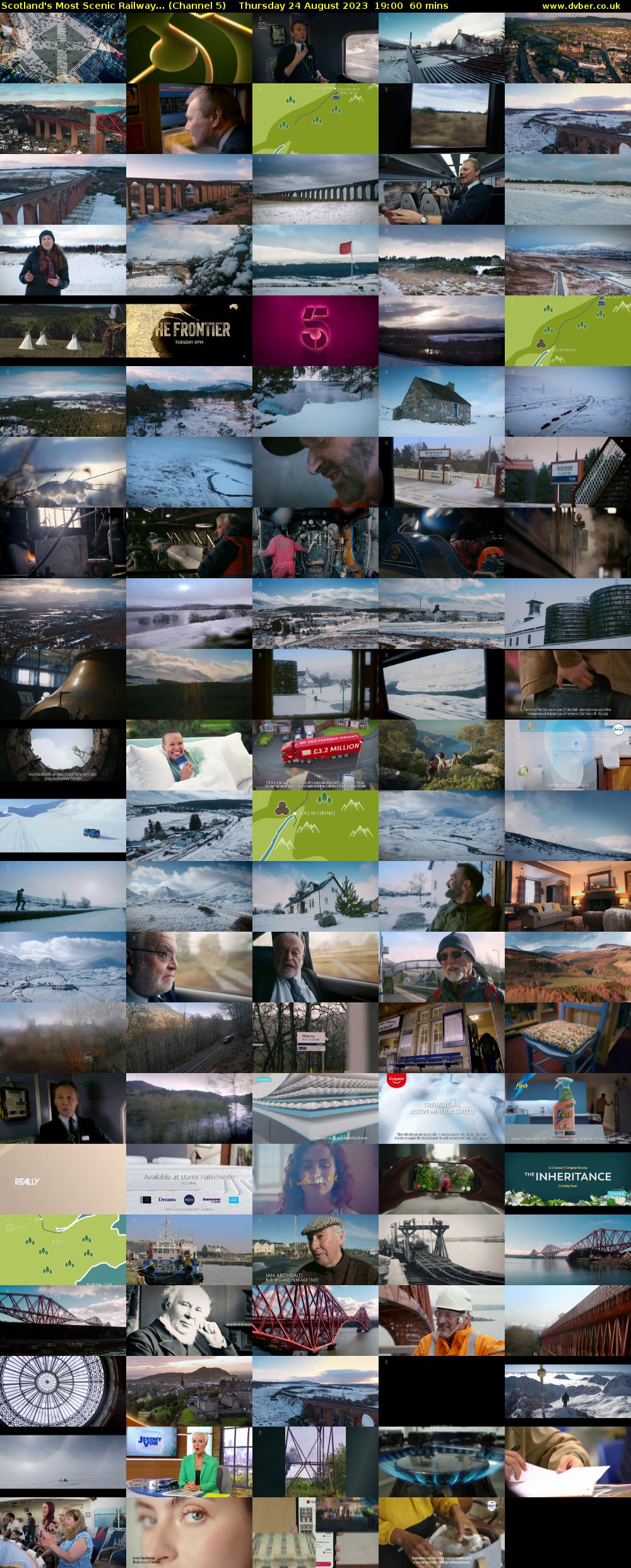 Scotland's Most Scenic Railway... (Channel 5) Thursday 24 August 2023 19:00 - 20:00