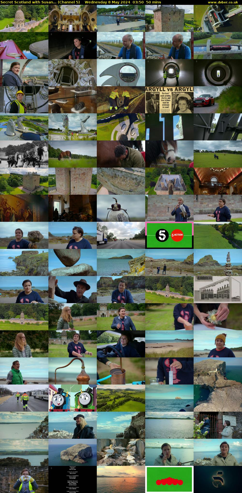 Secret Scotland With Susan... (Channel 5) Wednesday 8 May 2024 03:50 - 04:40