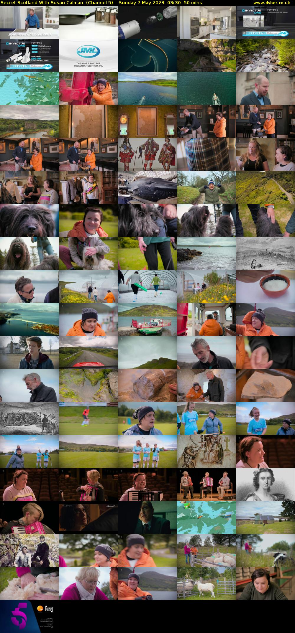 Secret Scotland With Susan Calman  (Channel 5) Sunday 7 May 2023 03:30 - 04:20