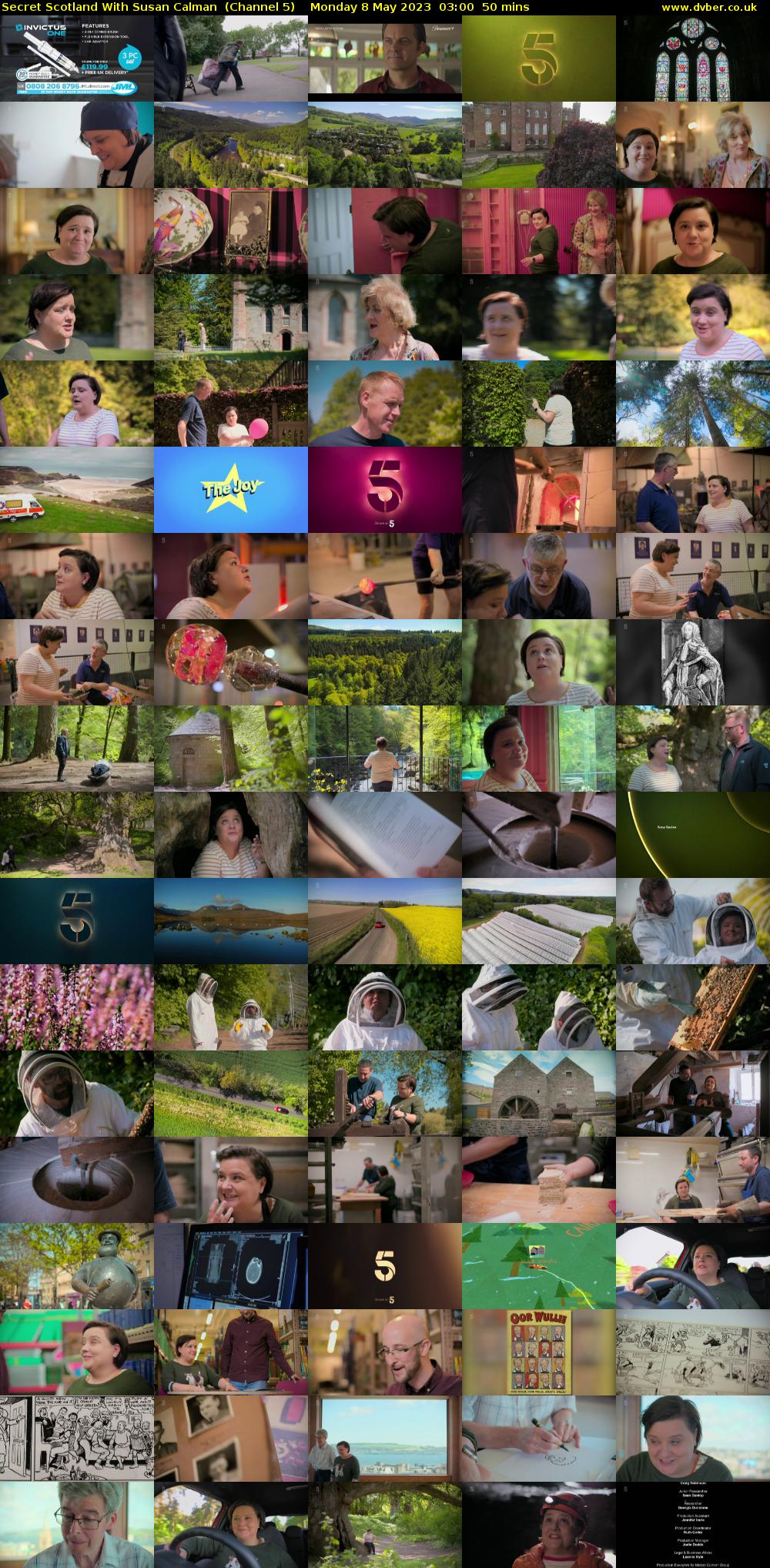 Secret Scotland With Susan Calman  (Channel 5) Monday 8 May 2023 03:00 - 03:50