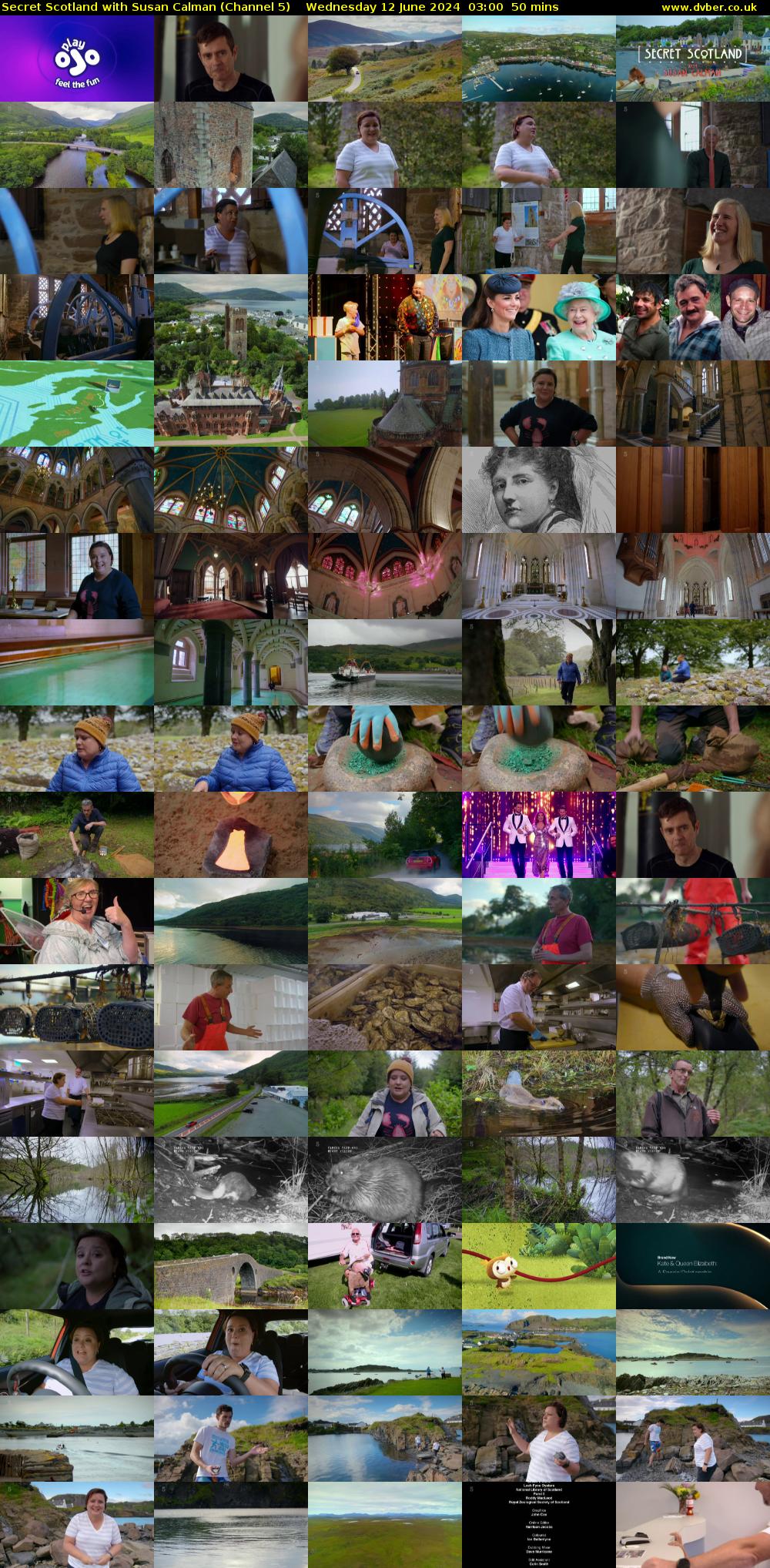 Secret Scotland with Susan Calman (Channel 5) Wednesday 12 June 2024 03:00 - 03:50