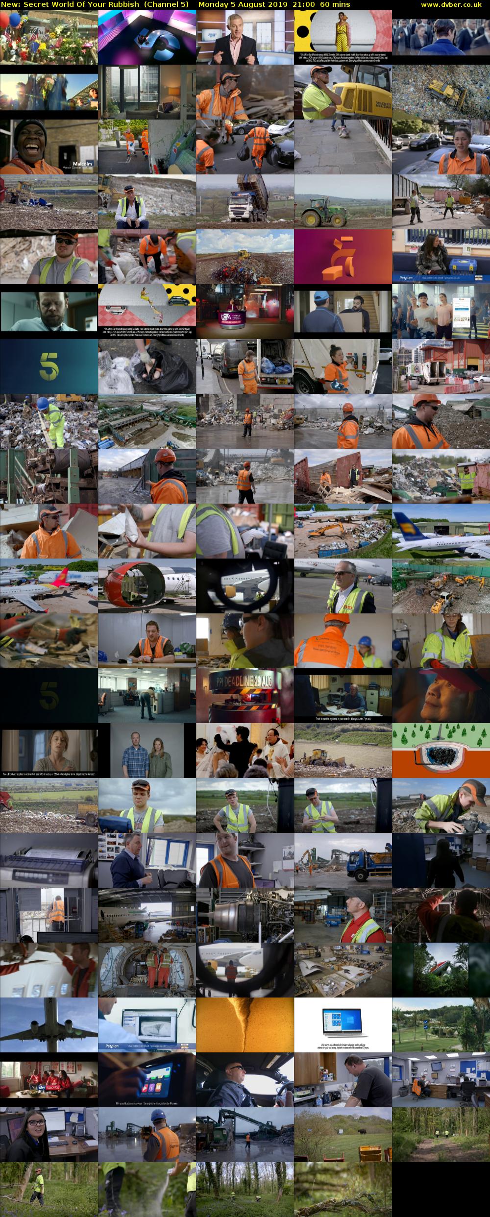 Secret World Of Your Rubbish (Channel 5) Monday 5 August 2019 21:00 - 22:00